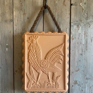 Rooster Cake Pan Pudding Mold 2 1/2 QT Americana Collection TerraCotta Kitche